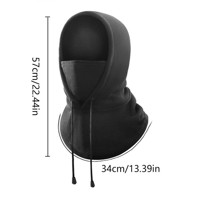 Polar Polar Yüz Maskesi, Kışlık Erkek Kadın Kayak Maskesi Soğuk Havada Dış Mekan Bisiklet Sürmek İçin Uygun Boyun Isıtıcı Rüzgar Geçirmez Şapka