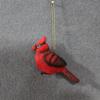 Red Resin Bird Handicraft Decoration Suitable For Wedding And Christmas Gift