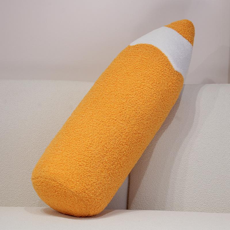 70cm Cartoon Kleurpotlood Pluche Kussen Zacht Bank Kamer Kussen Simulatie Kleurpotlood Speelgoed Leuke Cadeaus