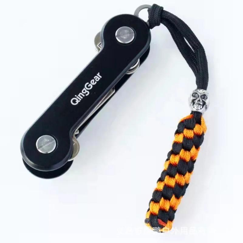 Cuțit de exterior Pandantiv Craniu Șnur Breloc Lanterna Frânghie Umbrelă Pandantiv Împletit Manual Culoare Aleatorie