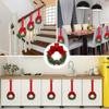 Plastic Bowknot Closet Hooks with Ribbon Designs Multipurpose Wreath Hanging Rings for Home Holiday Festival Decoration