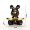 18.5cm Graffiti New Bear Figurine Home Decoration Animal Statue Keys Storage Shelf Modern Room Sculpture Table Decor  Statues