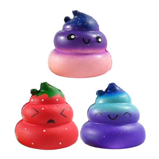 Novelty Poop Stress Ball Sensory Fidget Toy Funny Poop Shaped Squeeze Toy Soft Slow Rise Prank Toy for Adults Stress Relief