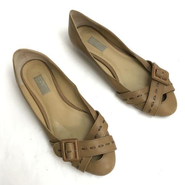 MARGARET HOWELL Idea Low Heel Pumps Size 24.5 Beige Flat Shoes