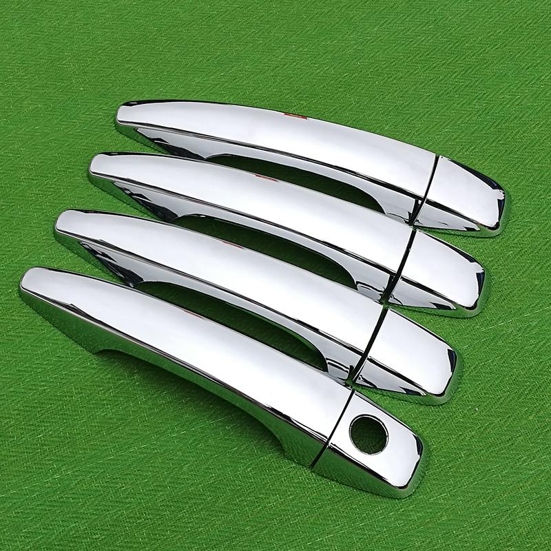 For Citroen C4 MK2 2011-2017 Chrome Handle Cover Trim Set C4L 2012 2013 2014 2015 2016 Car Accessories Stickers Car Styling