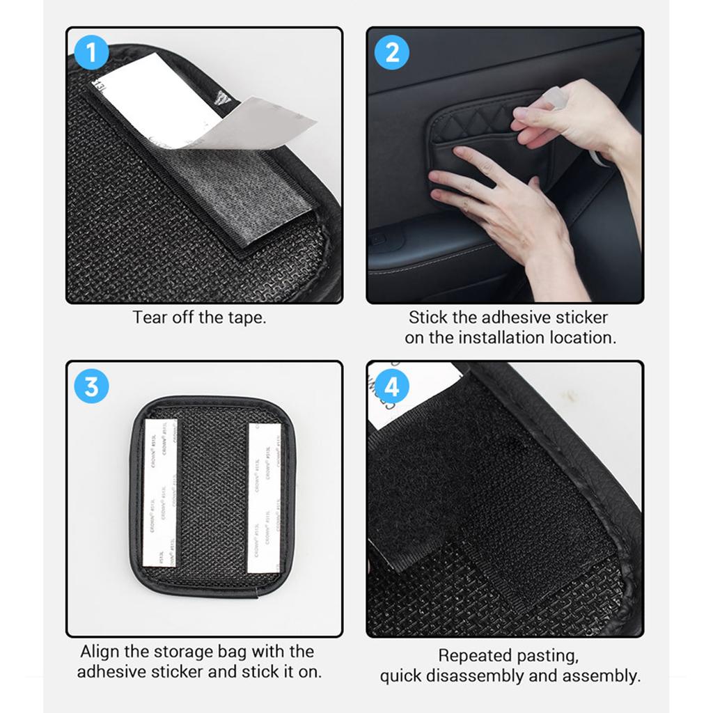 Easy To Install Leather Car Organizers Storage Solution Suitable for Neat and Tidy Interior Travel Needs Without Clutter