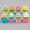 1Pc Uminous Flower Potted Plants Ornament Micro Garden Landscape Decoration Diy Resin Glow Toy Home Living Room Bedroom Decor