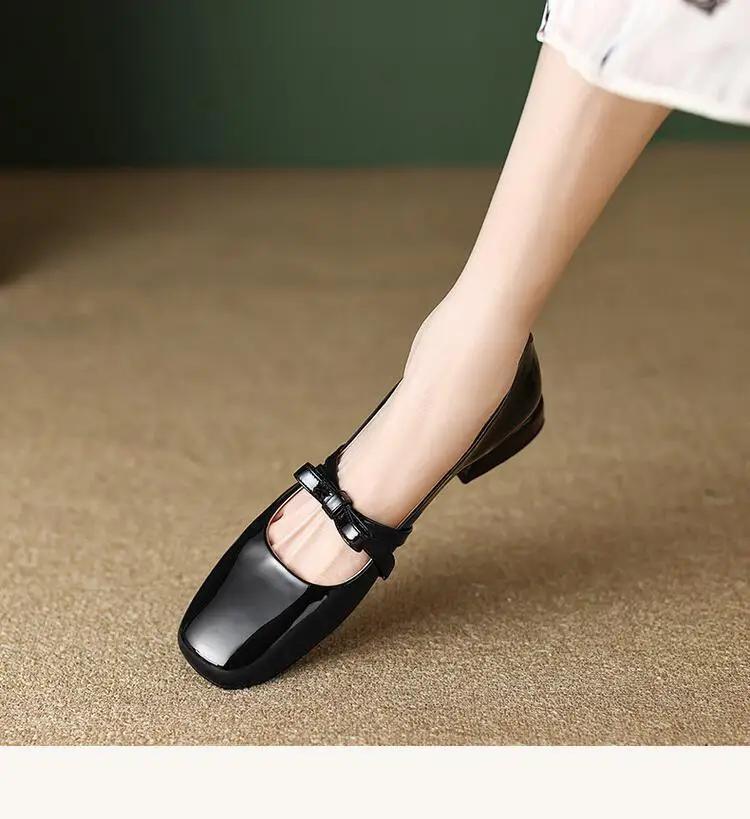 Fashion Women's Shoes New 2025 Fashion Autumn Low Heels Bowknot Cut Ballet Single Shoes Women's Mary Jane Shoes Ladies Zapatos De Mujer