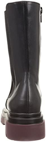 Randa Women's Rain Boots, Tank Sole Side Gore Boots, Wine, Size 23.5cm, Suitable for Sun and Rain