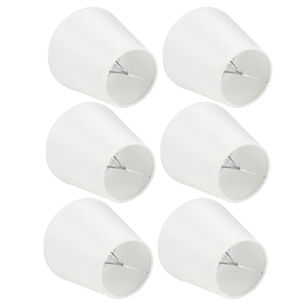 6Pcs Household Chandelier Fabric Lampshade Lamps Cover Decoration for E14 Light Bulb