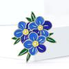 Mode High-End 3-Blatt-Blumenbroschen für Damen Unisex Emaille Pflanzen Pins Büro Party Schmuck Zubehör Freund Geschenke