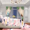 2 pieces - Ramadan Auspicious - Theme printed curtain - Polyester material - suitable for bedroom, living room, study, private s