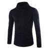 Men's Slim Fit Turtleneck Knit Sweater: Spring & Autumn Solid Color, Korean Style Long Sleeve Pullover.