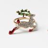 6PCs Christmas Napkin Rings Set Elk Bells Santa Xmas Tree Napkin Buckle 2026 Xmas Table Decoration 2026 New Year Home Decors