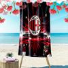 Asciugamano da Spiaggia Stampa AC Milan, Asciugamano Grande Morbido Asciugatura Rapida per Spiaggia Campeggio Nuoto