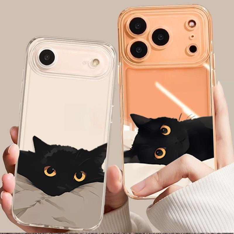 Funny Black Cat Couple Case For Redmi A5 A3 A2 A1 15C 14C 13C 13 12 12C 10C 9C 9A 10 9 Soft Cute Silicone Transparent Cover