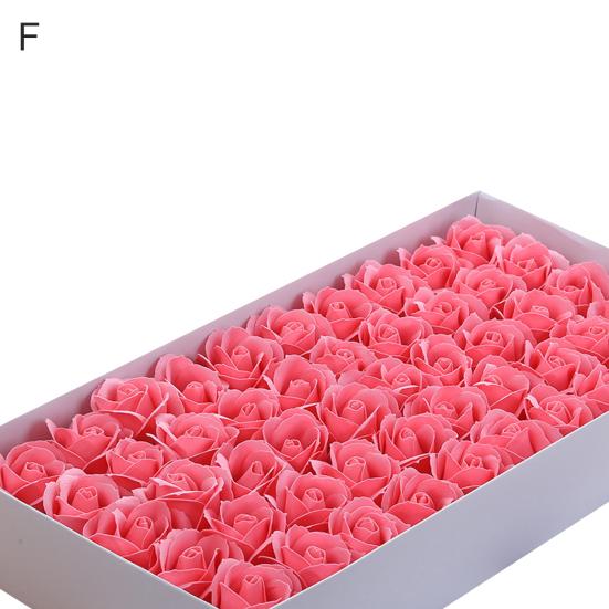 50 bucăți 3 straturi de flori de săpun cu miros de trandafir simulat, cadou de aniversare de Crăciun de Valentine
