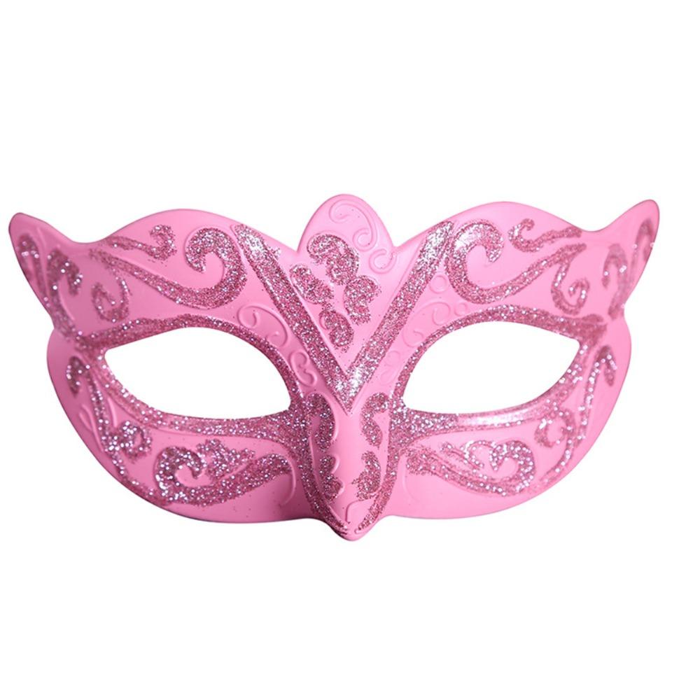 Plastic Glitter Mask Half Face Mask Venice Mask Personality Halloween Masks  Women
