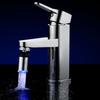Temperature Control Sensitive LED Rotatable Water Faucet Light Water Color Changing Sink Tap