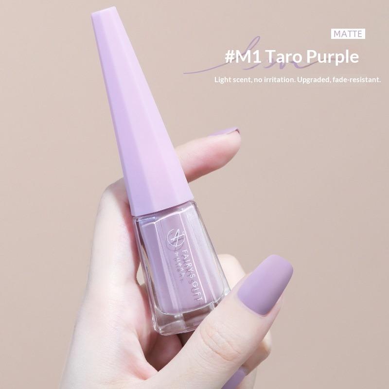 Water-based, Non-peelable, No-bake, Long-lasting, Waterproof, Non-fading, Matte, Frosted, Elegant Nail Polish.