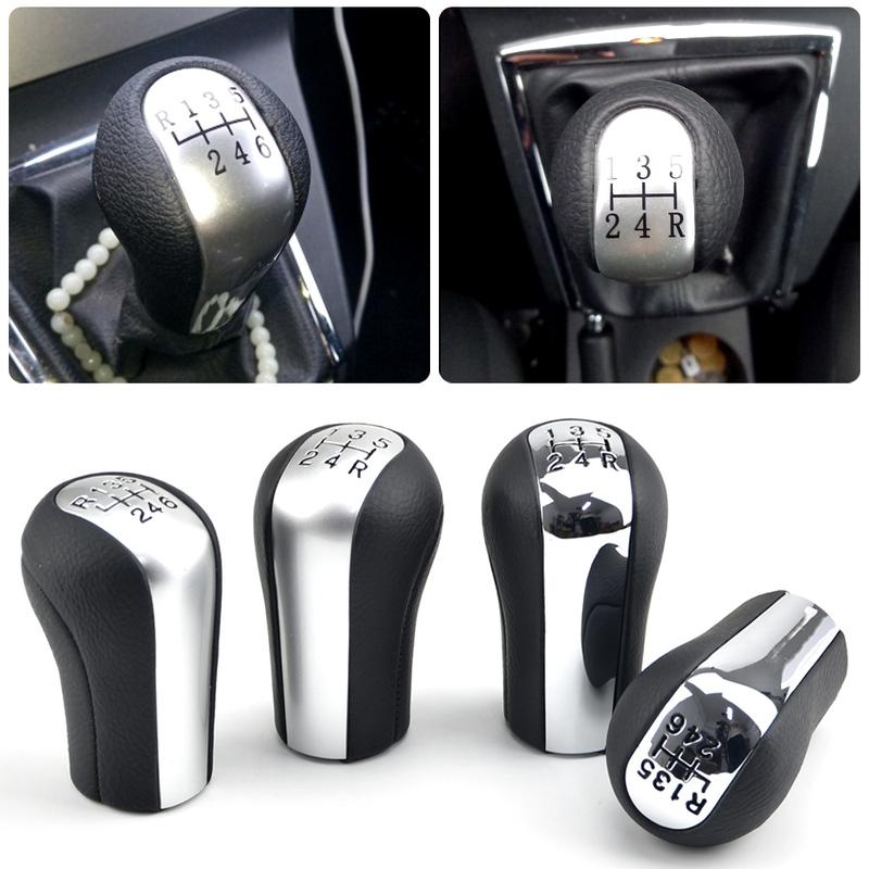 5/6 Speed MT Car Gear Shift Knob PU Leather For Toyota Corolla Verso RAV4 Yaris AYGO Gearshift Shifter Lever Stick