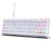 68 Keys Wired Mechanical Keyboard RGB Backlit Hot-Swappable Compact Design for   Gaming