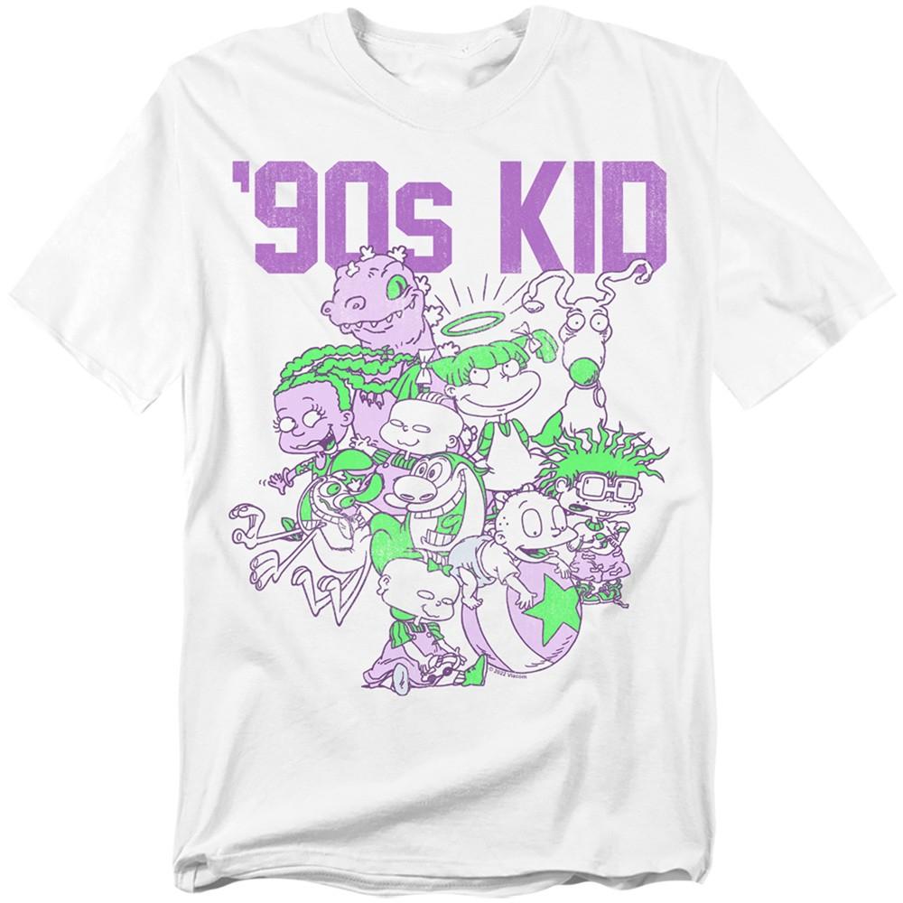 Nickelodeon - 90 s Kid - Adult Unisex Short Sleeve T-Shirt - White 4XL