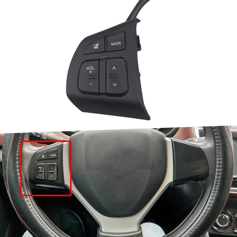 Orange Backlight For Suzuki Vitara 2016-2018 Manual Steering Wheel Switch Volume Sound Control Switch with Wire Car Accessories