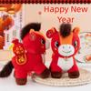 Soft Stuffed Zodiac Horse Figurine 2026 Horse Year Horse Stuffed Animal Pony Animal Toys  Car Decor