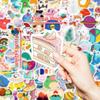 100 Ins Small Size 4CM Graffiti Stickers Cartoon Hand-painted Stickers Waterproof Decoration