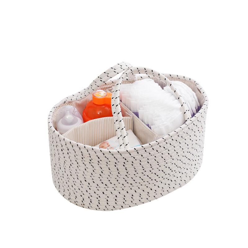 Miflame Woven Cotton Rope Storage Basket