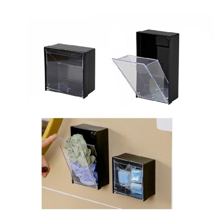 Magnetic Wall Mounted Storage Box Sundries Organizer Kitchen Cabinet Storage