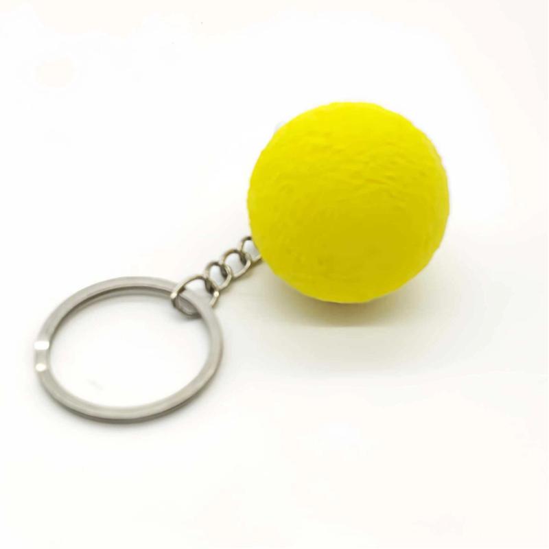 Anti-Stress Ice Cream Cone Keychain 1Pcs Soft Calming Finger Button Fidget Toy for Office Workers Anxiety Relief