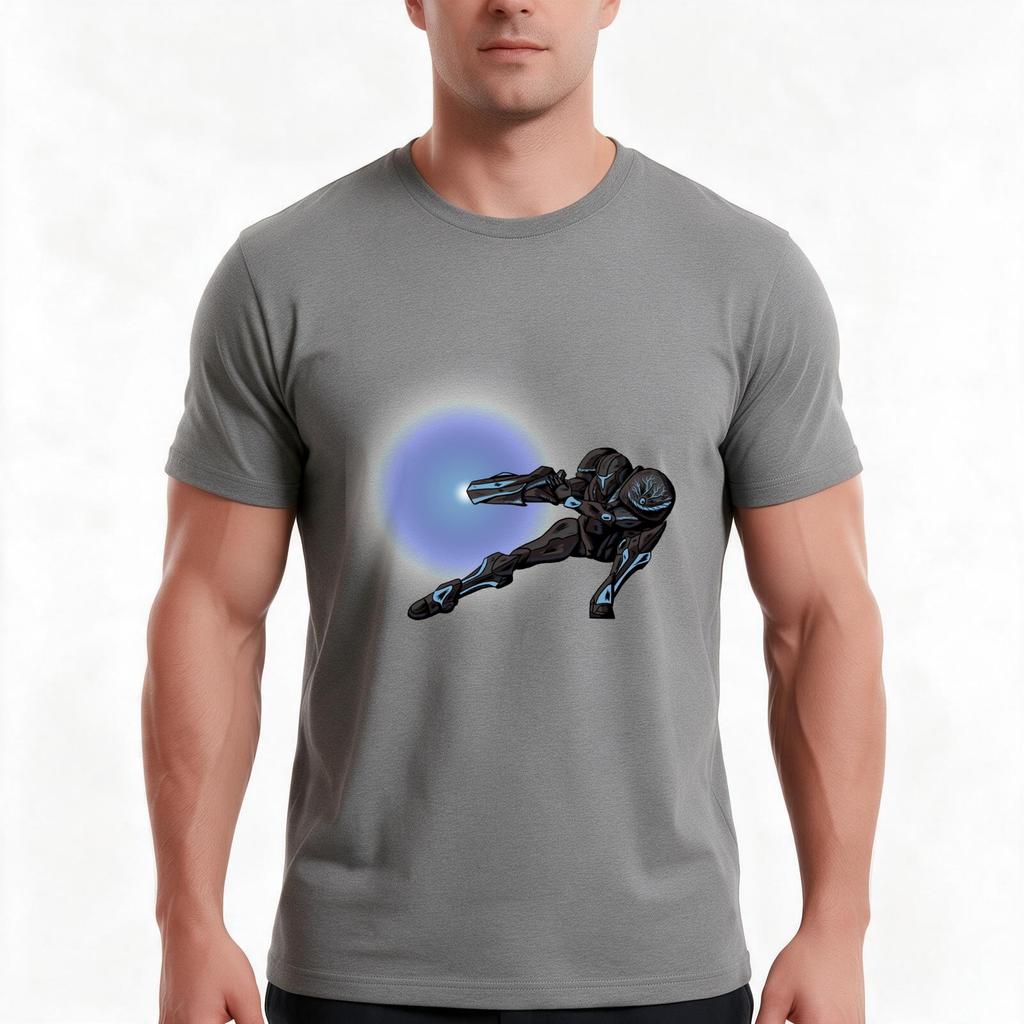 Dark Samus Tshirt Summer Casual Cotton Tee Oversized Streetwear Tops Vintage Graphic Print Loose Fit Short Sleeve