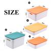 Household Creative Plastic Cosmetic Organizers with Lid Clothes Toys Sundries Makeup Storage Box Desktop Storage Container