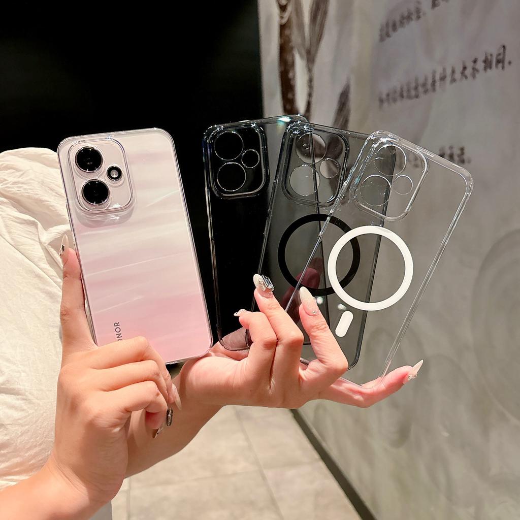 High transparency hardening does not yellow, suitable for Honor 600Pro mobile phone case pura90 simple advanced win magnetic case