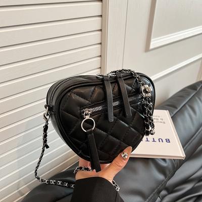 Fashion Love Bag Women's  Summer New Chain Versatile Single Shoulder Crossbody Bags Casual Mini Party Handbags