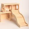 Hamster Rampe Kletterholzleiter für Hamster Kreative Hamster Kletterleiter Holz Kletterspielzeug und Brücke Käfig Dekor