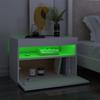 Vidaxl Szafka Nocna Z Oświetleniem Led, Biała, 60X35X40 Cm