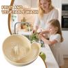 Snail Shape Fruit Drainer Basket Creative Automatic Rotation Clean Vegetable Washing Basin Kitchen Drain Basket Food Container