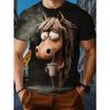 Men's 3D Printed T-Shirt Short Sleeve O-Neck Pullover Casual Top