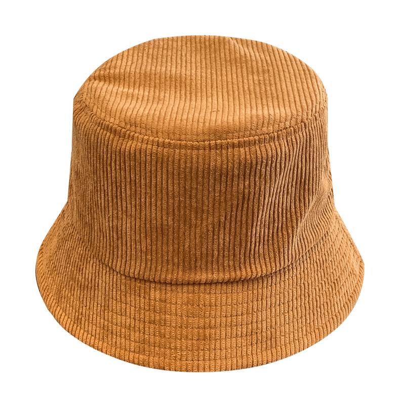 Manufacturers Outdoor Bucket Hat Corduroy Fisherman Style for Ladies for Daily Cycling Casual Scenarios Sun Shade
