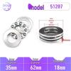 Thrust Ball Bearings: Sizes 51200 - 51207