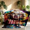 Custom Name Personalized Singer Print Blanket, Home Decor, Bedroom, Sofa, Camping, Couch, Gifts for Birthday Christmas