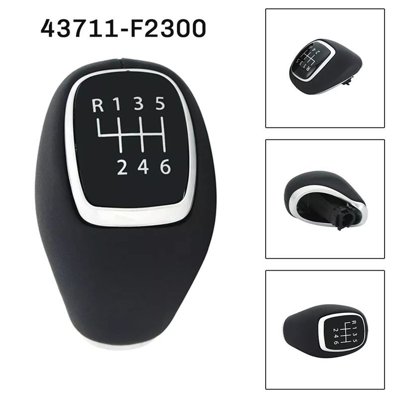 6 Speed Gear Knob Handle Gear-Shift Knob 3711F2300, 43711-F2300 For I30 Elantra Solaris Venue 2016-