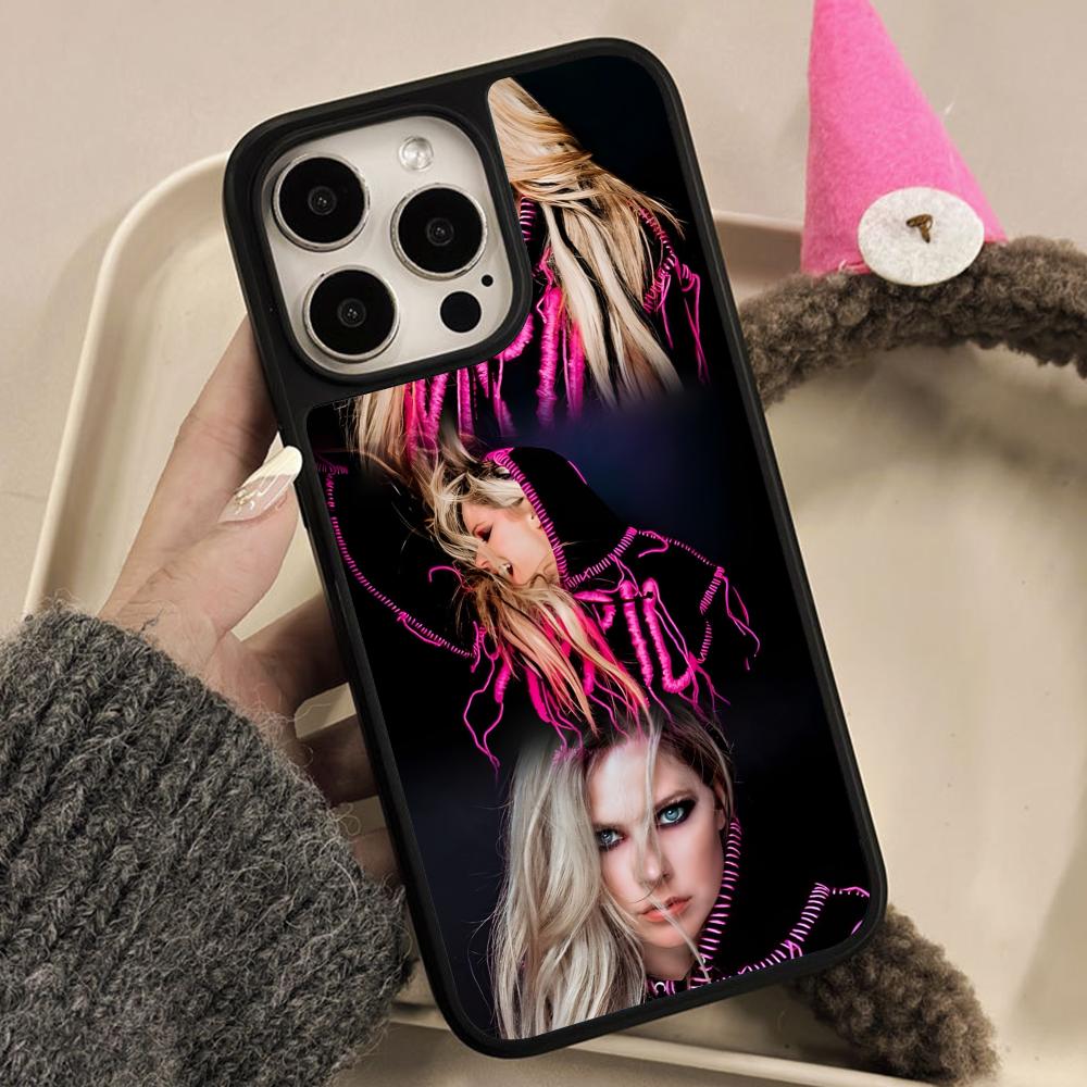 Avril Lavigne Matte Surface  Mobile Phone Case for iPhone 17 16 15 14 13 12 11 Air Pro Max Plus Colorful Cover