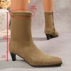 Women's high-heeled casual women's shoes, large-sized spring and autumn new long boots, women's boots, fashionable fashion boots