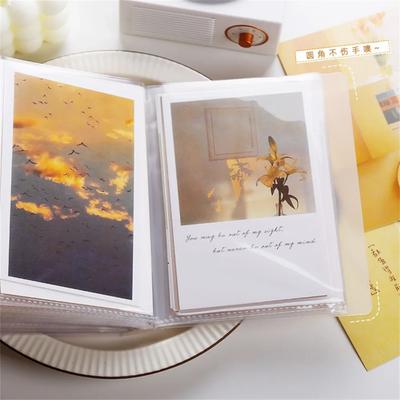 A6 40 Pages Photo Collection Book for Sticker Banknote Travel Post Card Polaroid Album Kpop Phptocard Binders Storage Stationery