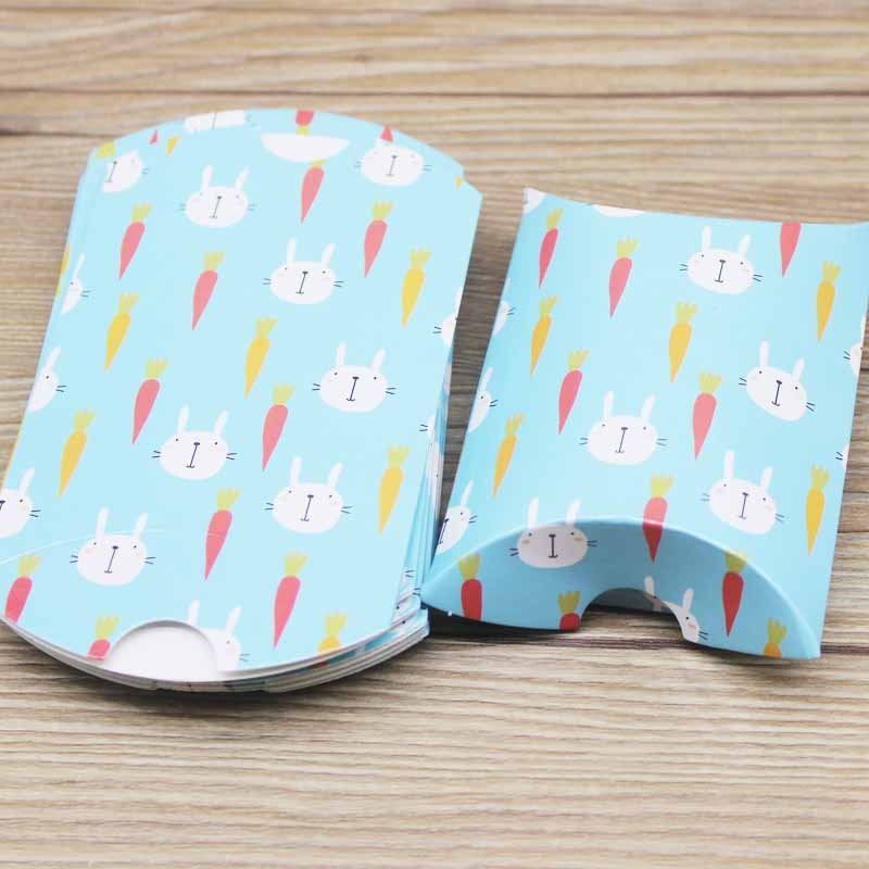 10pc9x7x2.5cm kraft Paper Box Pillow Shape Candy Box Wedding Favor Gift Boxes For Home Baby Shower Kids Birthday Party Supplies