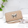 Linggedo Card Wallet Sweet and Cute Ladies Niche Clutch Metal Butterfly Small Bag